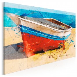 Samotna wyspa - nowoczesny obraz na płótnie - 120x80 cm