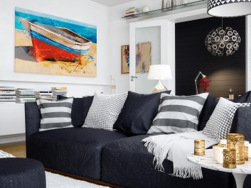 Samotna wyspa - nowoczesny obraz na płótnie - 120x80 cm