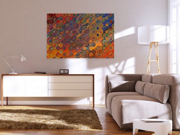 Pomieszanie z poplątaniem - nowoczesny obraz na płótnie - 120x80 cm