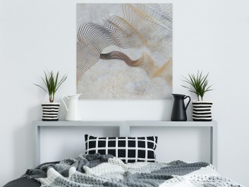 Nić Ariadny - nowoczesny obraz na płótnie - 80x80 cm Nić Ariadny - nowoczesny obraz na płótnie - 80x80 cm