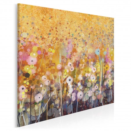 Florystyczna hegemonia - nowoczesny obraz do salonu - 80x80 cm