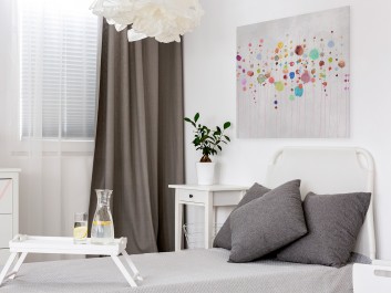 Stan nieważkości - nowoczesny obraz na płótnie - 80x80 cm