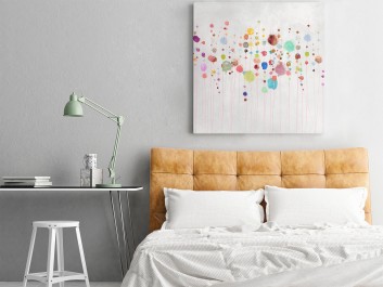 Stan nieważkości - nowoczesny obraz na płótnie - 80x80 cm