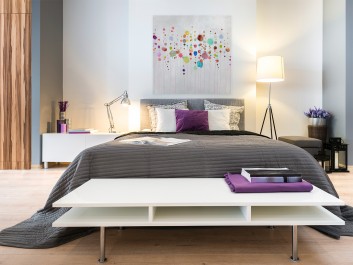 Stan nieważkości - nowoczesny obraz na płótnie - 80x80 cm