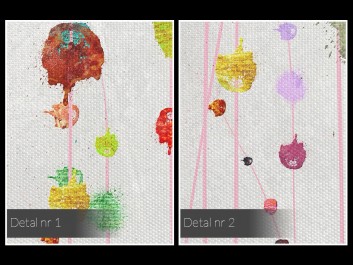 Stan nieważkości - nowoczesny obraz na płótnie - 80x80 cm