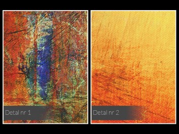 Błysk i mrok - nowoczesny obraz na płótnie - 80x80 cm Błysk i mrok - nowoczesny obraz na płótnie - 80x80 cm