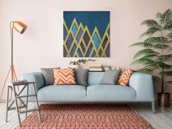 Skarbce faraonów - nowoczesny obraz na płótnie - 80x80 cm