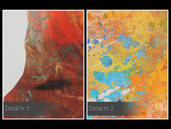 Kolory miłości - nowoczesny obraz na płótnie - 80x80 cm Kolory miłości - nowoczesny obraz na płótnie - 80x80 cm