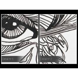 Czarny łabędź - nowoczesny obraz na płótnie - 120x80 cm