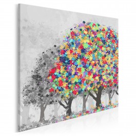 Afirmacja życia - nowoczesny obraz na płótnie - 80x80 cm