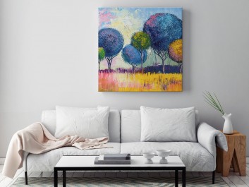 Dolce vita - nowoczesny obraz na płótnie - 80x80 cm