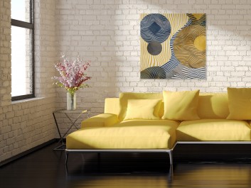 Antymateria - nowoczesny obraz na płótnie - 80x80 cm