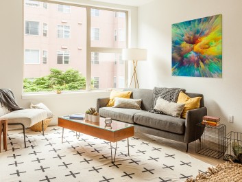 Akt ekstazy  - nowoczesny obraz do salonu - 80x80 cm