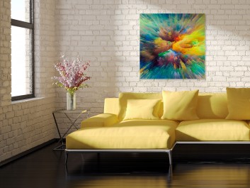 Akt ekstazy  - nowoczesny obraz do salonu - 80x80 cm