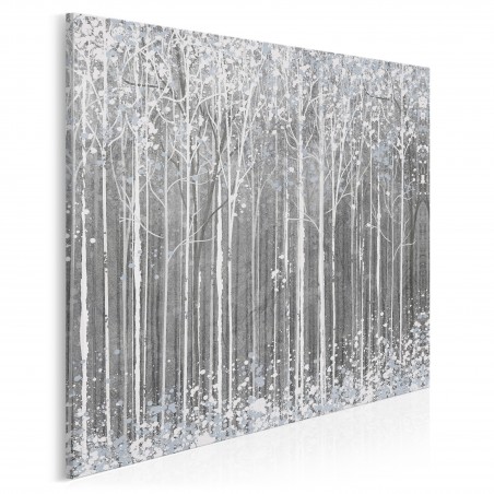 Styczeń w Petersburgu - nowoczesny obraz do sypialni - 80x80 cm