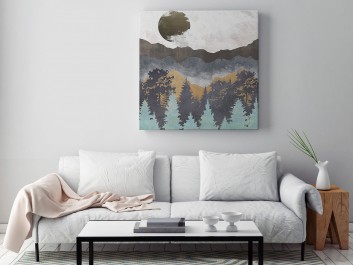 O dali z oddali - nowoczesny obraz na płótnie - 80x80 cm O dali z oddali - nowoczesny obraz na płótnie - 80x80 cm