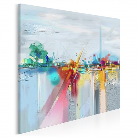 Hydrosfera - nowoczesny obraz do salonu - 80x80 cm