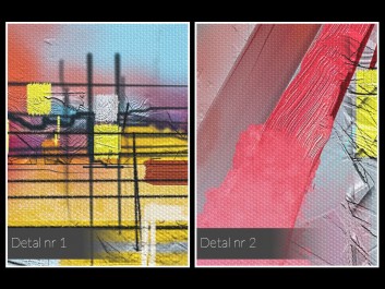 Hydrosfera - nowoczesny obraz do salonu - 80x80 cm Hydrosfera - nowoczesny obraz do salonu - 80x80 cm