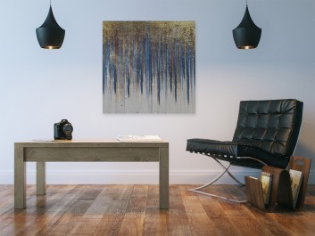 Bajońska fortuna - nowoczesny obraz do sypialni - 80x80 cm