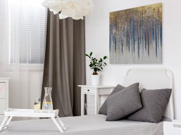 Bajońska fortuna - nowoczesny obraz do sypialni - 80x80 cm