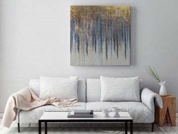 Bajońska fortuna - nowoczesny obraz do sypialni - 80x80 cm