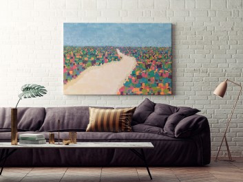 Droga do Edenu - nowoczesny obraz do salonu - 120x80 cm