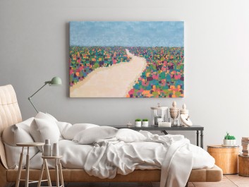 Droga do Edenu - nowoczesny obraz do salonu - 120x80 cm