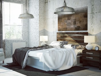 Cicha osada - nowoczesny obraz na płótnie - 120x80 cm