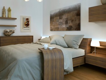 Cicha osada - nowoczesny obraz na płótnie - 120x80 cm