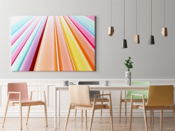 Fabryka szczęścia - nowoczesny obraz na płótnie - 120x80 cm