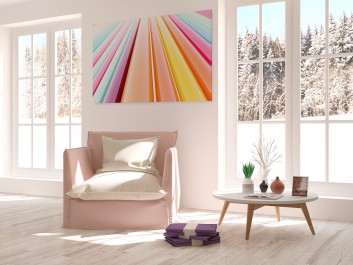 Fabryka szczęścia - nowoczesny obraz na płótnie - 120x80 cm