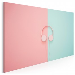Pastelowe disco - nowoczesny obraz na płótnie