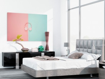 Pastelowe disco - nowoczesny obraz na płótnie - 120x80 cm