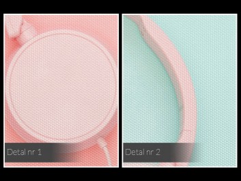 Pastelowe disco - nowoczesny obraz na płótnie - 120x80 cm