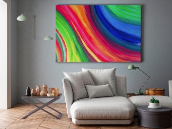 Fala optymizmu - fotografia na płótnie - 120x80 cm Fala optymizmu - fotografia na płótnie - 120x80 cm