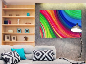 Fala optymizmu - fotografia na płótnie - 120x80 cm Fala optymizmu - fotografia na płótnie - 120x80 cm