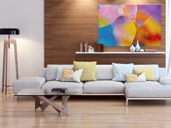 Symbioza - nowoczesny obraz na płótnie - 120x80 cm Symbioza - nowoczesny obraz na płótnie - 120x80 cm