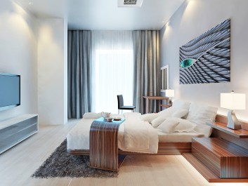 Oko Horusa - fotoobraz do sypialni - 120x80 cm