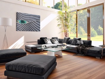 Oko Horusa - fotoobraz do sypialni - 120x80 cm