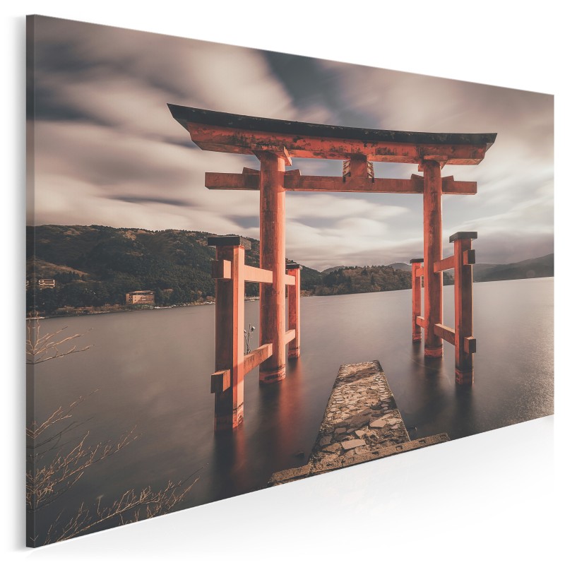 Jezioro Ashi - fotoobraz do sypialni - 120x80 cm