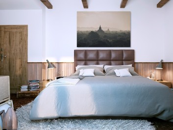 Malownicze Bagan - zdjęcie na płótnie - 120x80 cm