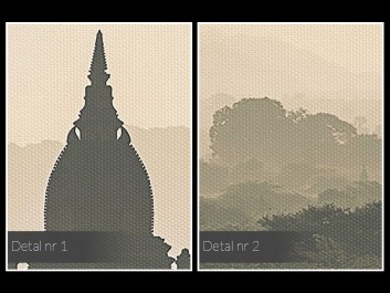 Malownicze Bagan - zdjęcie na płótnie - 120x80 cm