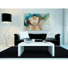 Szafirowe gracje - nowoczesny obraz na płótnie - 120x80 cm Szafirowe gracje - nowoczesny obraz na płótnie - 120x80 cm