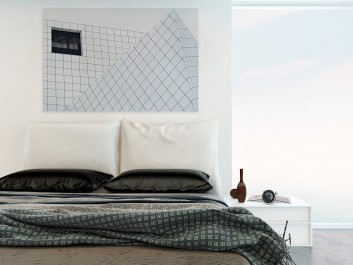 Design w kratkę - fotoobraz na płótnie - 120x80 cm Design w kratkę - fotoobraz na płótnie - 120x80 cm