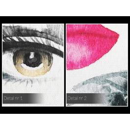 Urok Femme Fatale - nowoczesny obraz na płótnie - 120x80 cm Urok Femme Fatale - nowoczesny obraz na płótnie - 120x80 cm