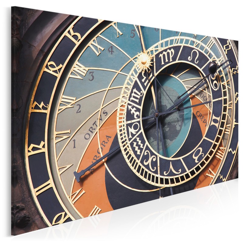 Praski zegar astronomiczny - fotoobraz do sypialni - 120x80 cm