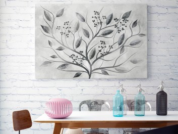 Kwiat nocy - nowoczesny obraz na płótnie - 120x80 cm