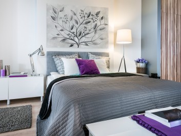 Kwiat nocy - nowoczesny obraz na płótnie - 120x80 cm