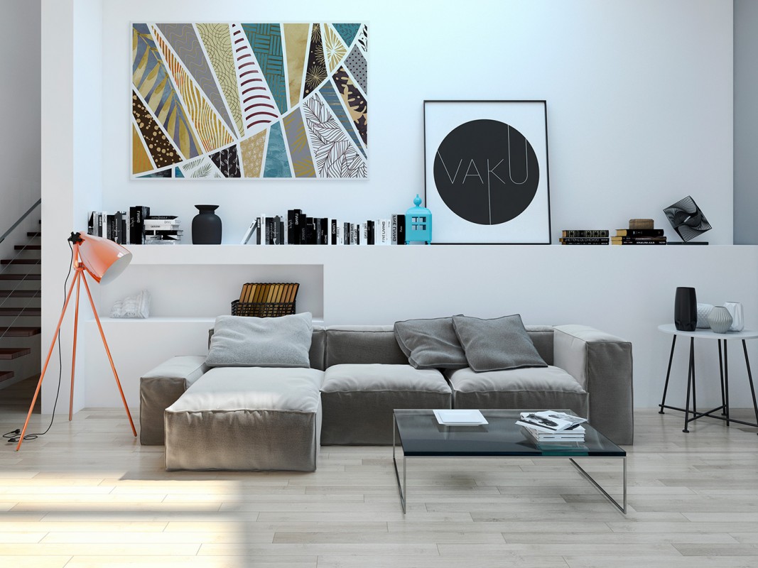 Parabola stylu - nowoczesny obraz do salonu - 120x80 cm