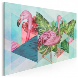 Flamin-go! - nowoczesny obraz na płótnie - 120x80 cm Flamin-go! - nowoczesny obraz na płótnie - 120x80 cm